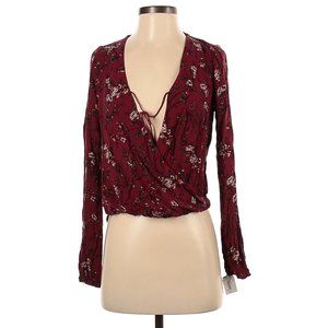 Mossimo Supply Co. Long Sleeve Floral Blouse